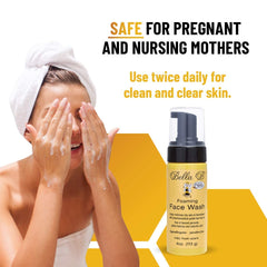 Bella B ingredients label showing organic extracts and pregnancy-safe formulation