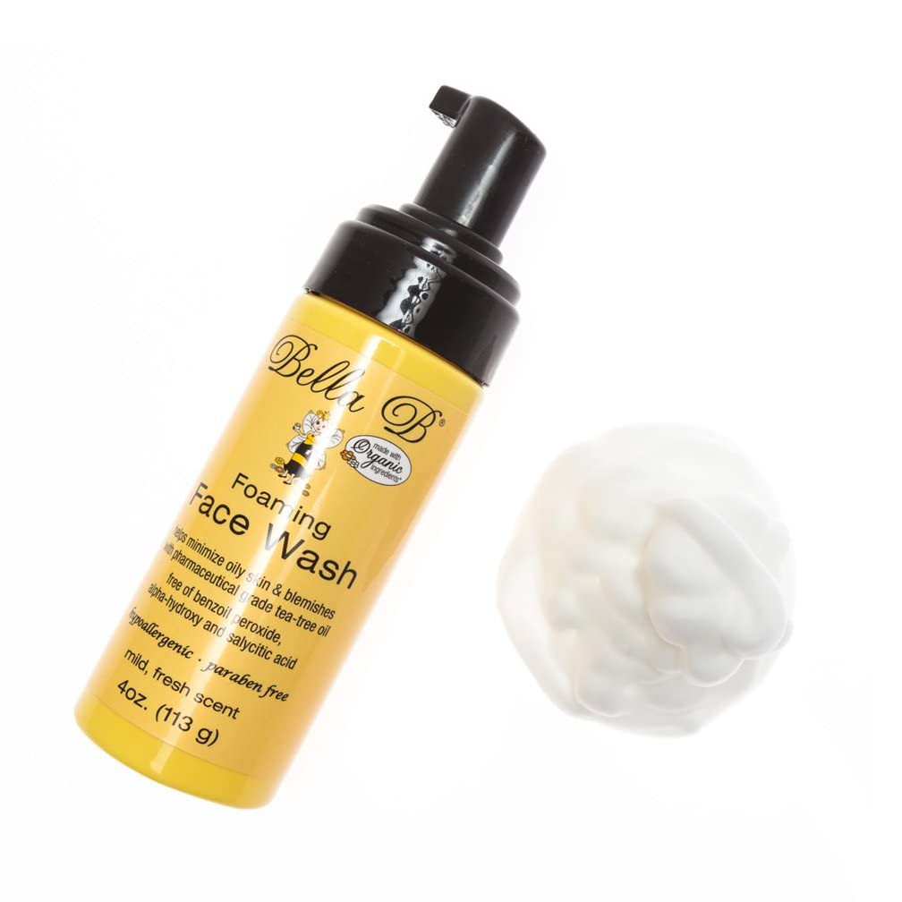 Bella B bottle on bathroom counter in lifestyle setting offering calm, pregnancy-safe routine