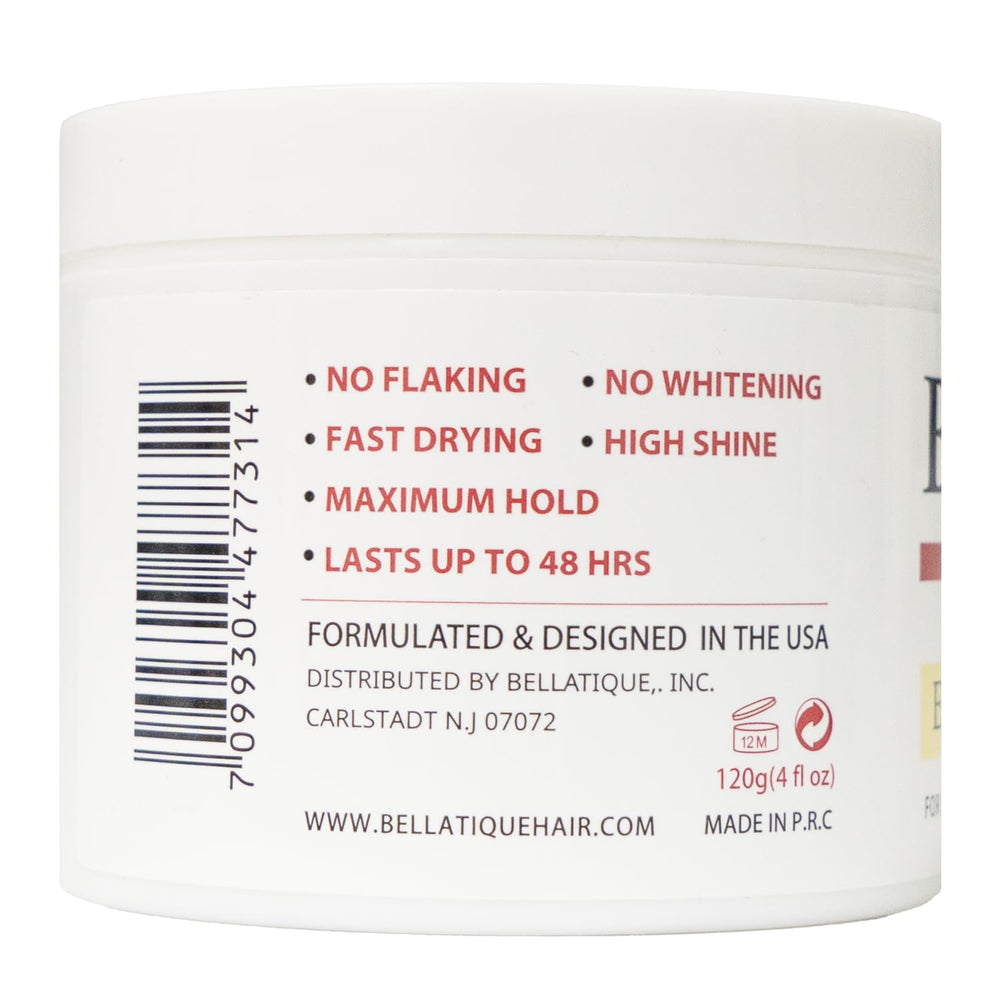 BELLATIQUE back label detail showing usage instructions and ingredient list