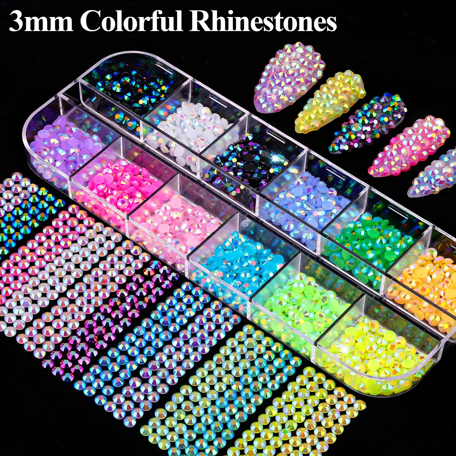 BELLEBOOST 3D ABS flowers in three sizes demonstrating lightweight texture