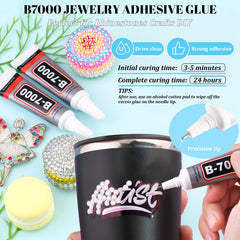 BELLEBOOST B7000 glue with precision needle for clear strong adhesion