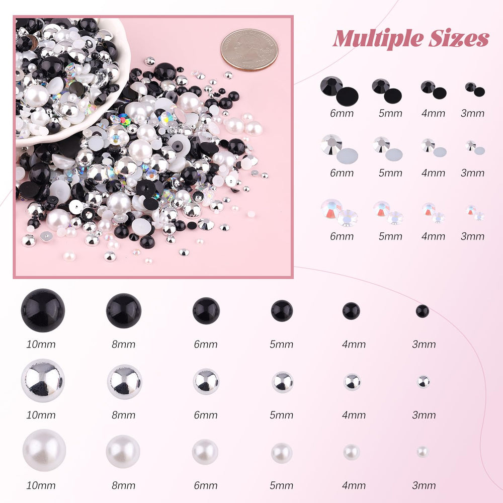 BELLEBOOST black rhinestone close detail with AB reflection, shows high sparkle impact