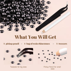 BELLEBOOST bulk spread of black gems on table indicating large-quantity value