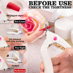 BELLEBOOST catcher tray with trimmed tips, keeps workspace clean and tidy