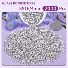 belleboost close-up facets of clear glass rhinestone revealing bright sparkle