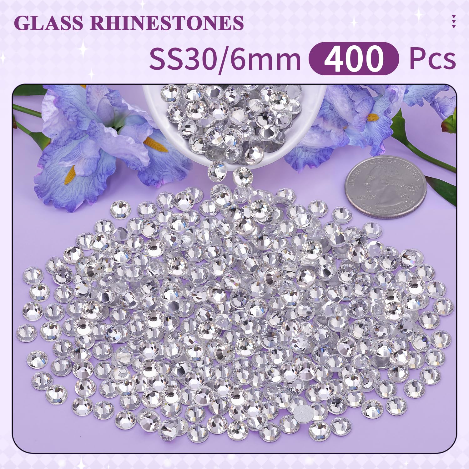 BELLEBOOST close-up of glass facets showing crisp sparkle and premium shine benefit