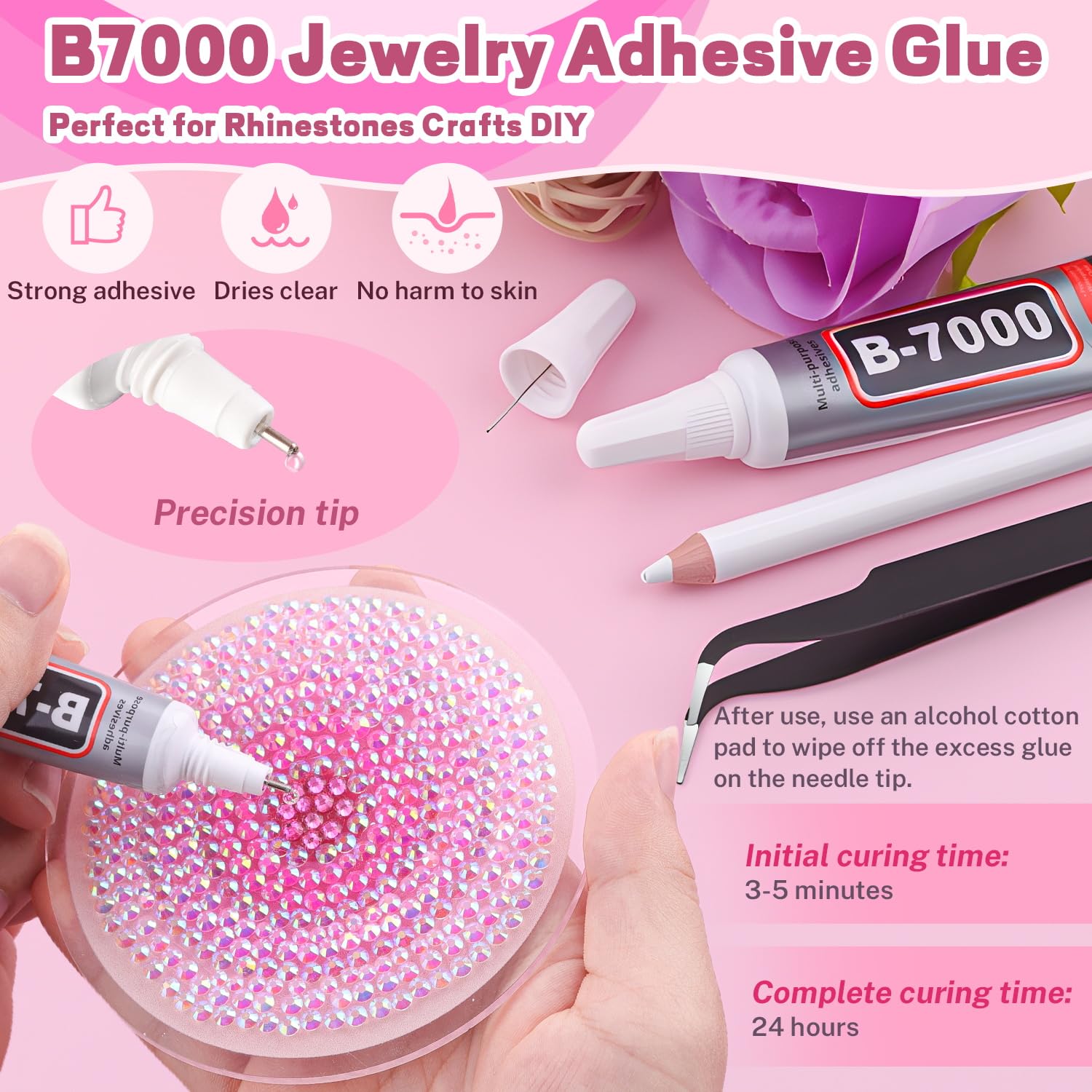 BELLEBOOST rhinestones applied to shoe showing eye-catching decoration and professional finish
