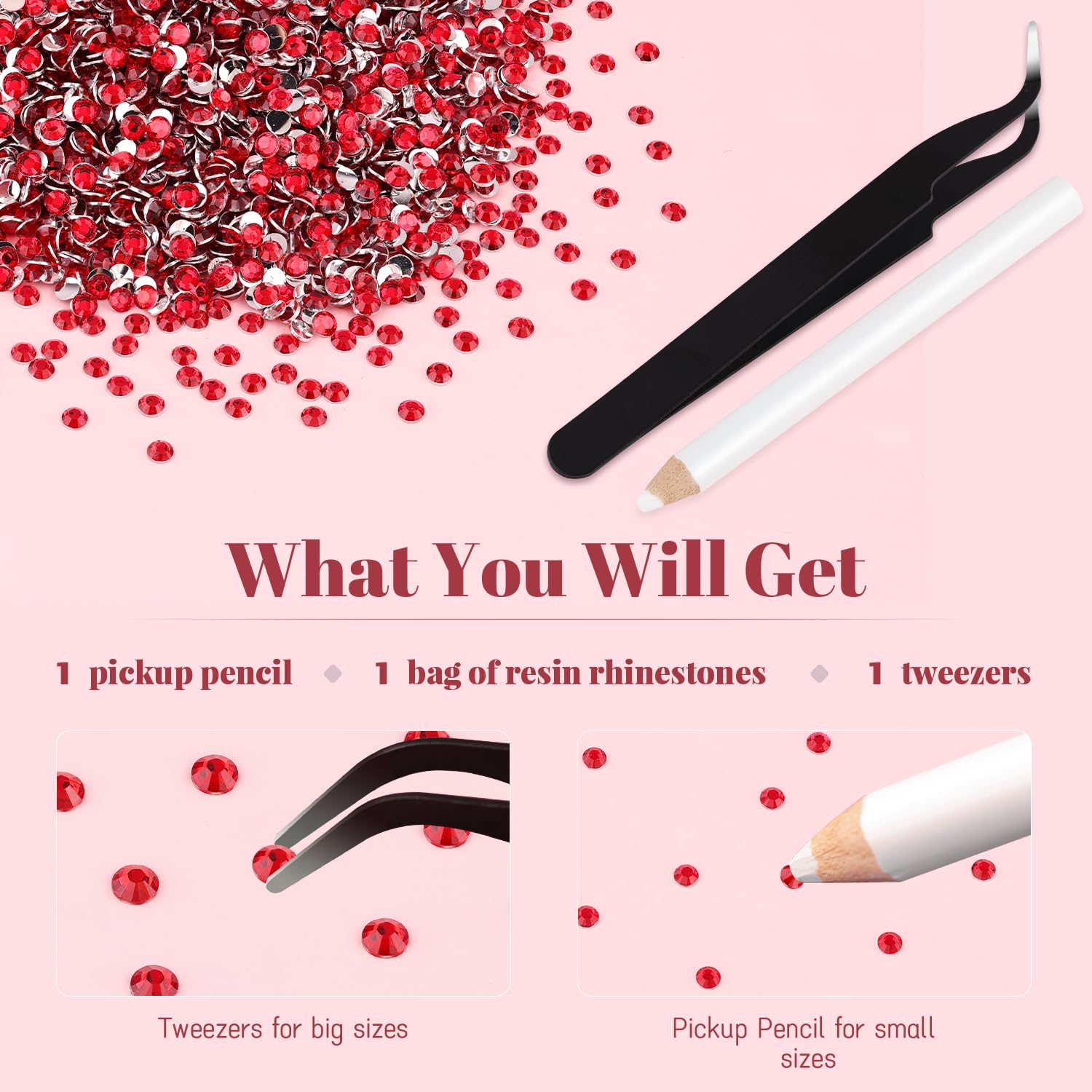BELLEBOOST red gems decorating fabric trim on a dress to add eye-catching embellishment