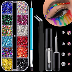 BELLEBOOST box of mixed-color gems showing contents and convenience