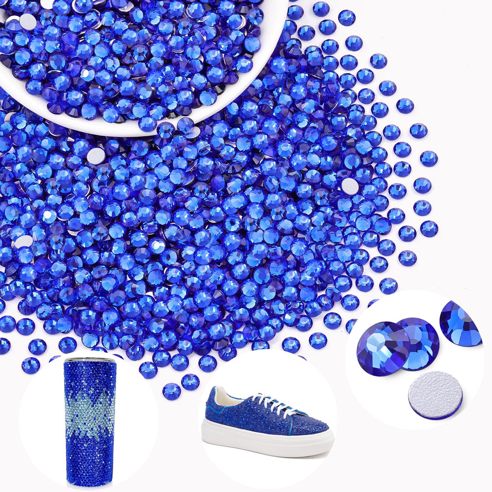 BELLEBOOST front packaging showing 2000 blue sapphire rhinestones for large projects