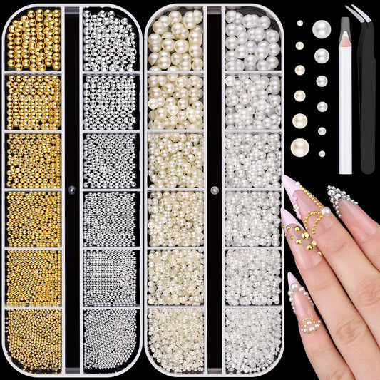 BELLEBOOST front packaging showing pearls and metal beads, organized for ease