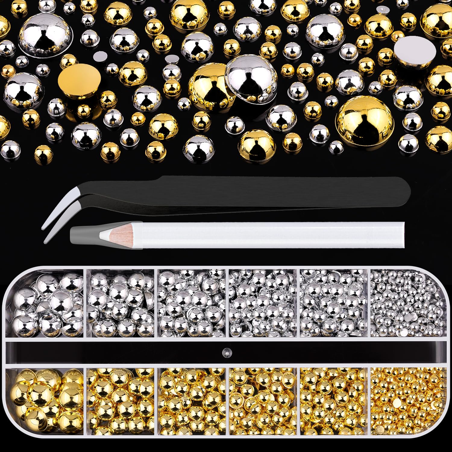 BELLEBOOST front packaging displaying organized pearls and tools for neat storage