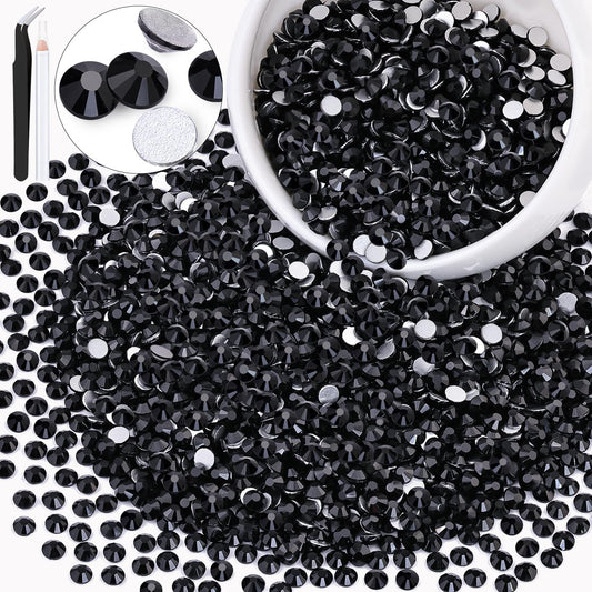 BELLEBOOST front packaging showing 3000pcs jet black rhinestones and tools, instant craft-ready supply