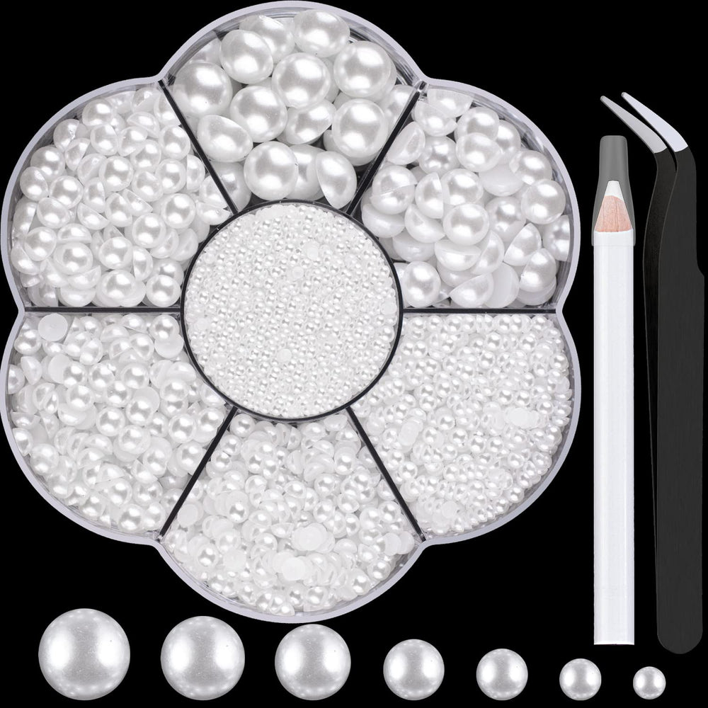 BELLEBOOST front view of pearl kit showing 6000 pieces and included tools for ready use