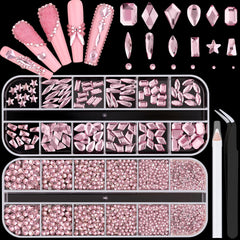 BELLEBOOST front packaging showing full pink rhinestone kit and benefits