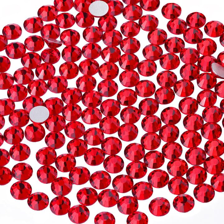 BELLEBOOST front pack of 2000 red SS20 rhinestones showing quantity and color benefit