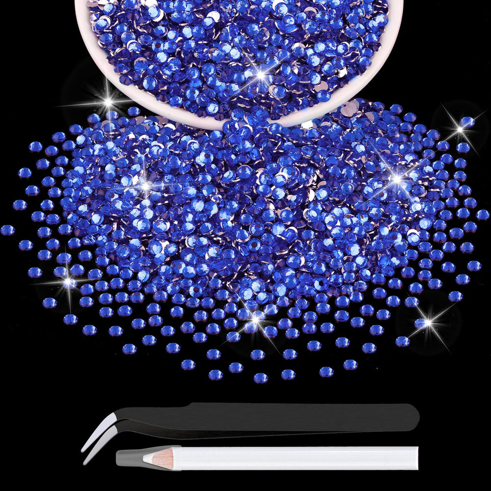 BELLEBOOST front packaging showing royal blue rhinestones and included tools