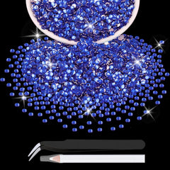 BELLEBOOST front packaging showing royal blue rhinestones and included tools