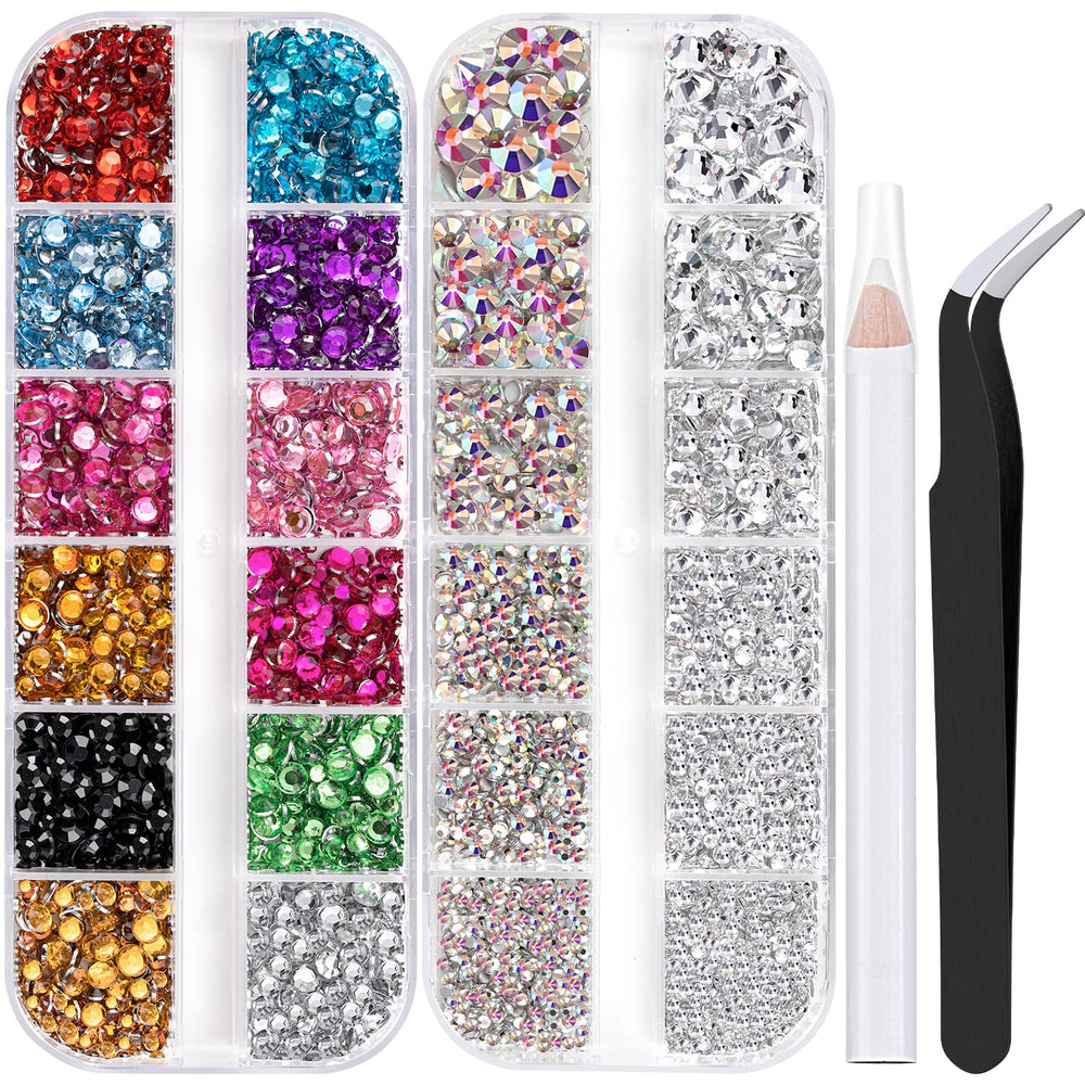 BELLEBOOST front packaging showing full rhinestone kit and tools, clear organization benefit