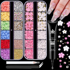 BELLEBOOST front packaging showing full nail art kit benefits