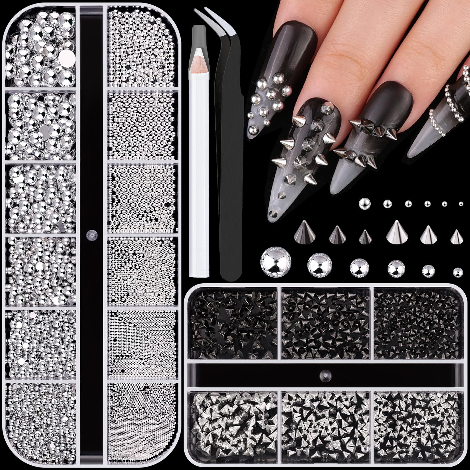 BELLEBOOST front packaging showing complete studs kit and storage — organized and convenient