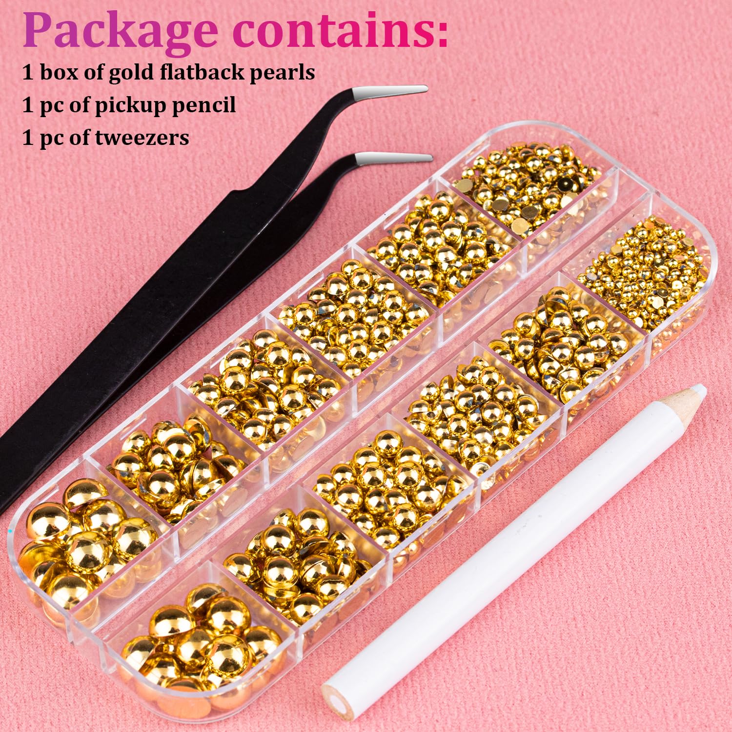 BELLEBOOST hand holding pearls for scale conveying true size and ease of use