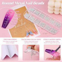 BELLEBOOST beads held in hand to show scale and variety of sizes for precise designs