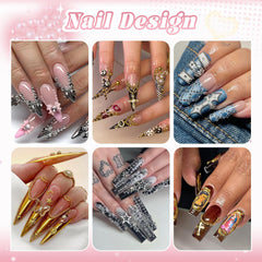 BELLEBOOST using tweezers to place beads, precision for clean nail art