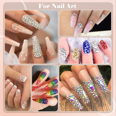 BELLEBOOST nail application scene showing gems adhered and enhancing manicure look