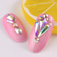 BELLEBOOST finished bridal nail design using kit jewels for elegant, eye-catching detail
