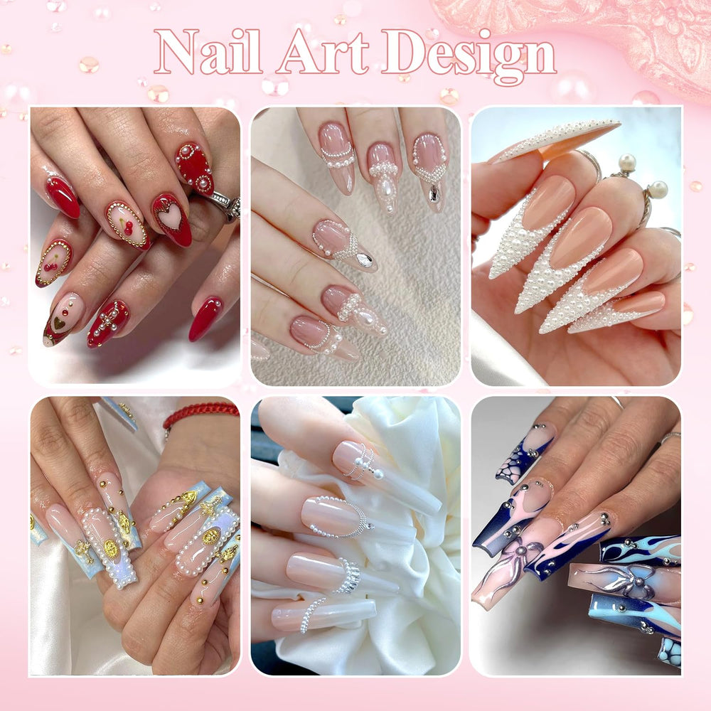 BELLEBOOST array of mixed sizes laid out to display size options for layered nail art