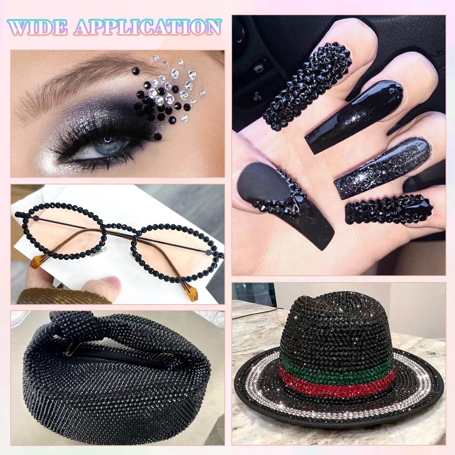 BELLEBOOST gems on fingernail design during precise placement for salon-quality results