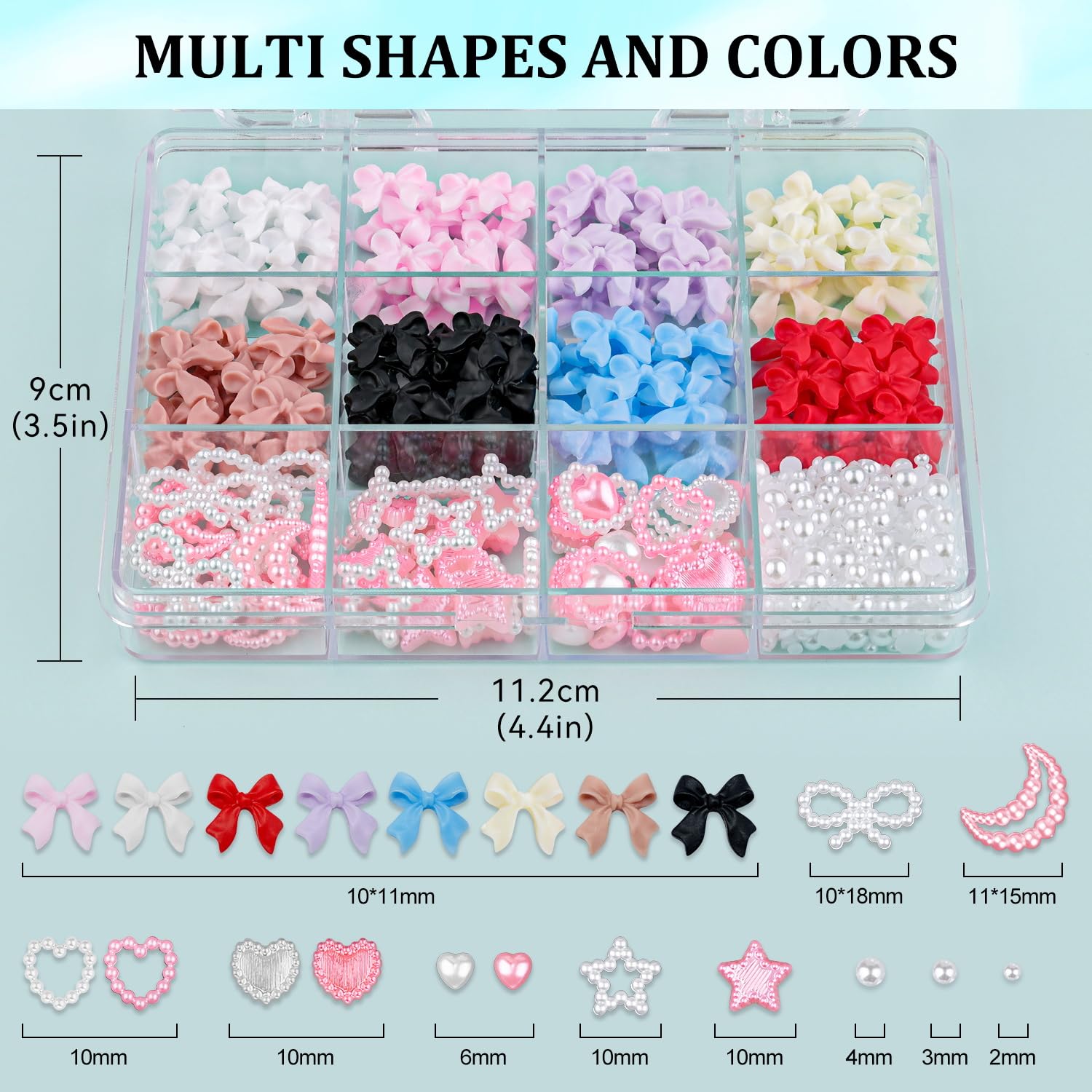 BELLEBOOST open tray revealing 12 compartments for tidy storage and easy selection