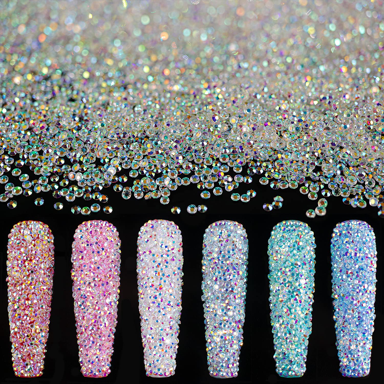 BELLEBOOST front packaging showing 15,000 tiny crystals for organized storage and value