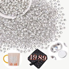belleboost rhinestones on craft table with tools for DIY project inspiration