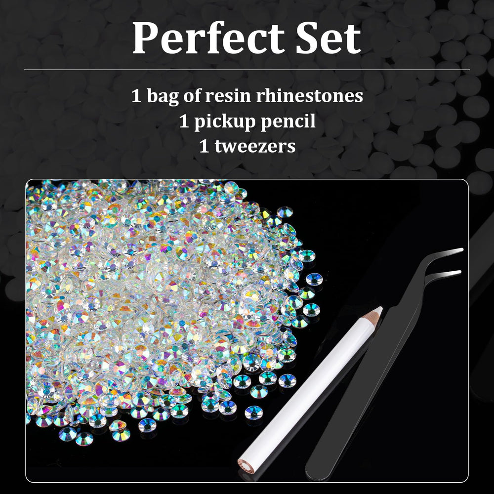 BELLEBOOST rhinestones applied on nail art providing iridescent accent and shine