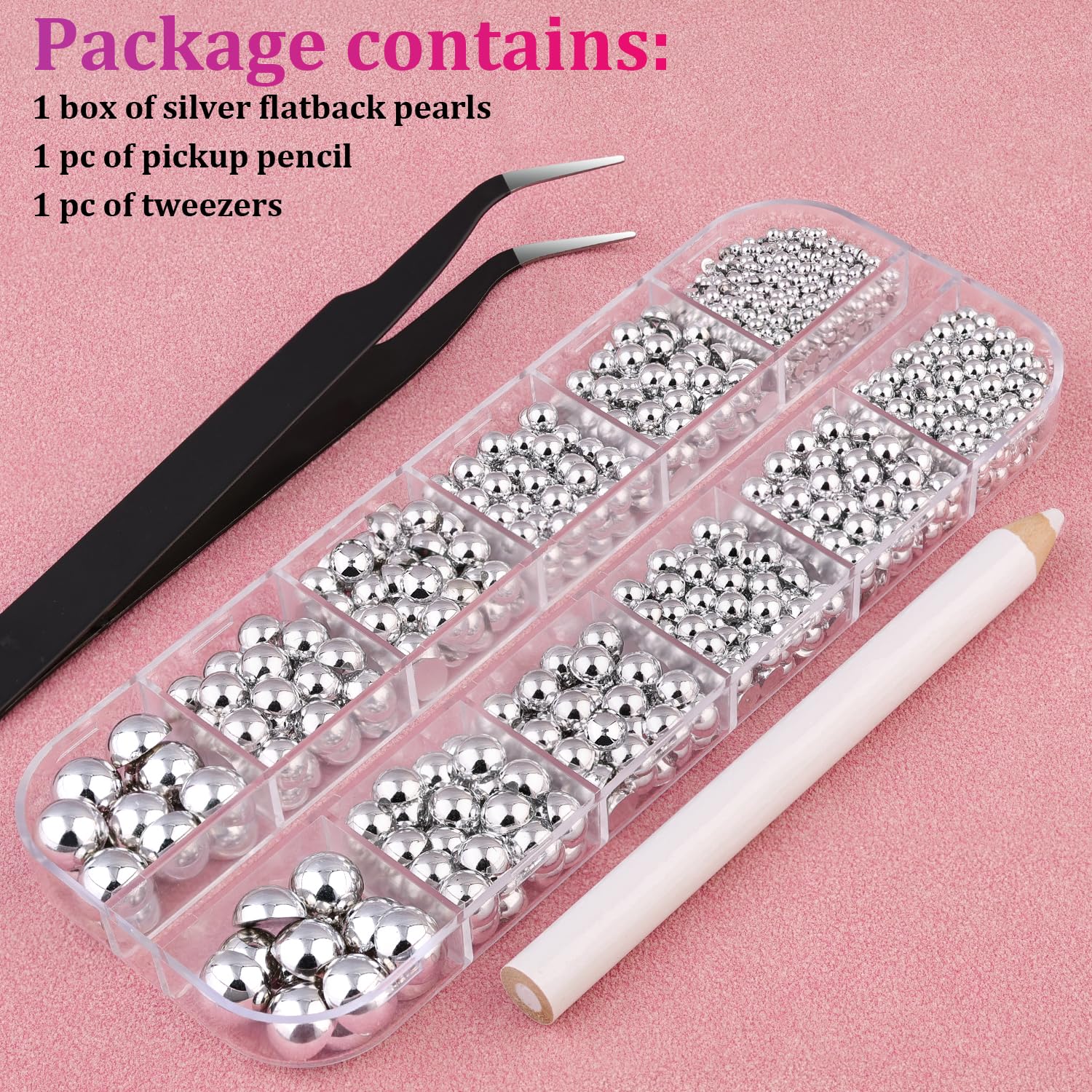 BELLEBOOST pearls held in hand showing size range and scale comparison benefit