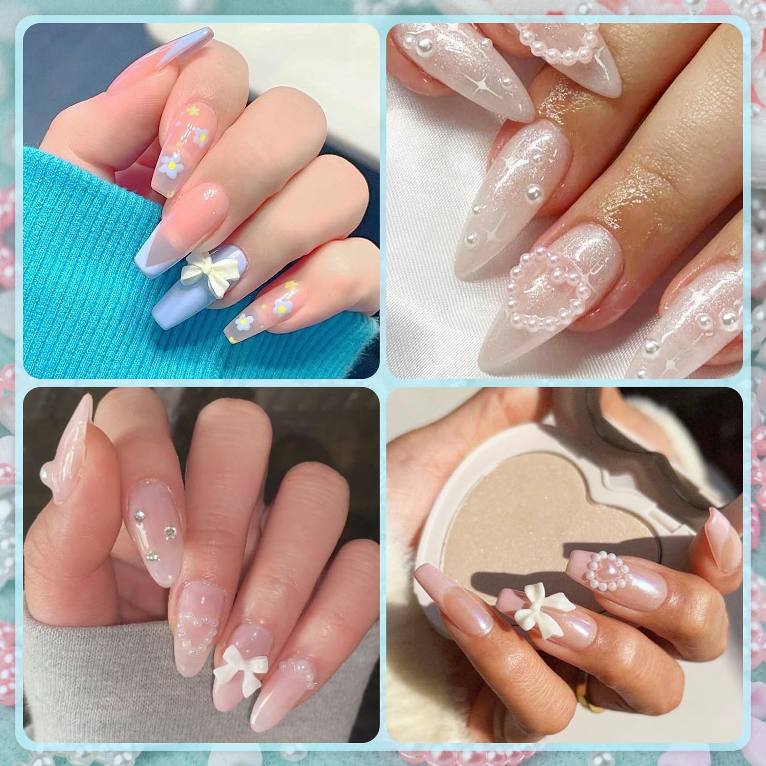 BELLEBOOST pearls held on fingertip to show scale and simple application benefit