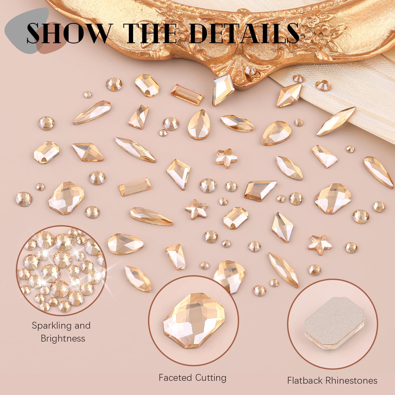 BELLEBOOST assorted kawaii-shaped flatback charms and mixed rounds for creative designs