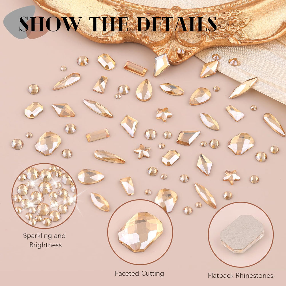 BELLEBOOST assorted kawaii-shaped flatback charms and mixed rounds for creative designs
