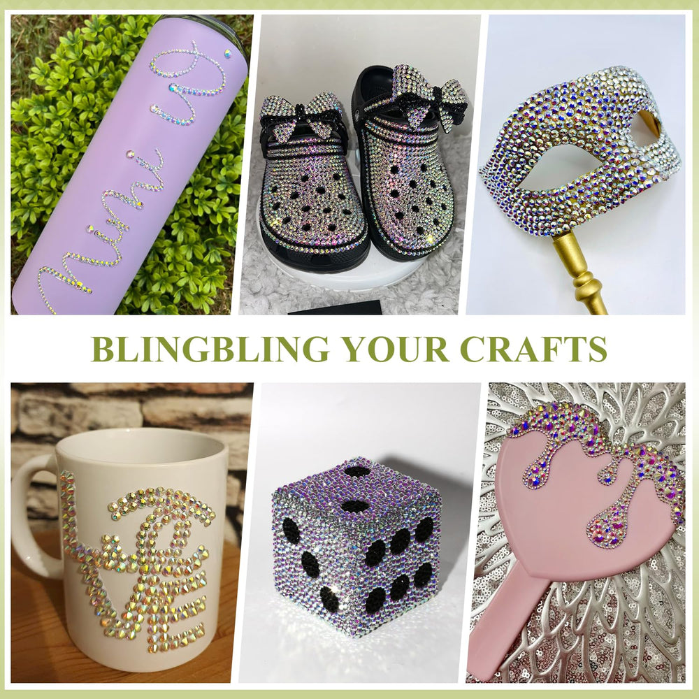 BELLEBOOST crystals bedazzling a sneaker toe adding long-lasting sparkle