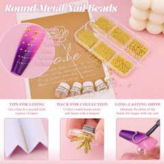 BELLEBOOST silver and gold metal caviar beads detail for metallic accents