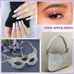 BELLEBOOST rhinestone next to coin for size comparison showing accurate 4mm scale