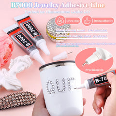 BELLEBOOST pickup pen tweezers and B7000 glue for precise application