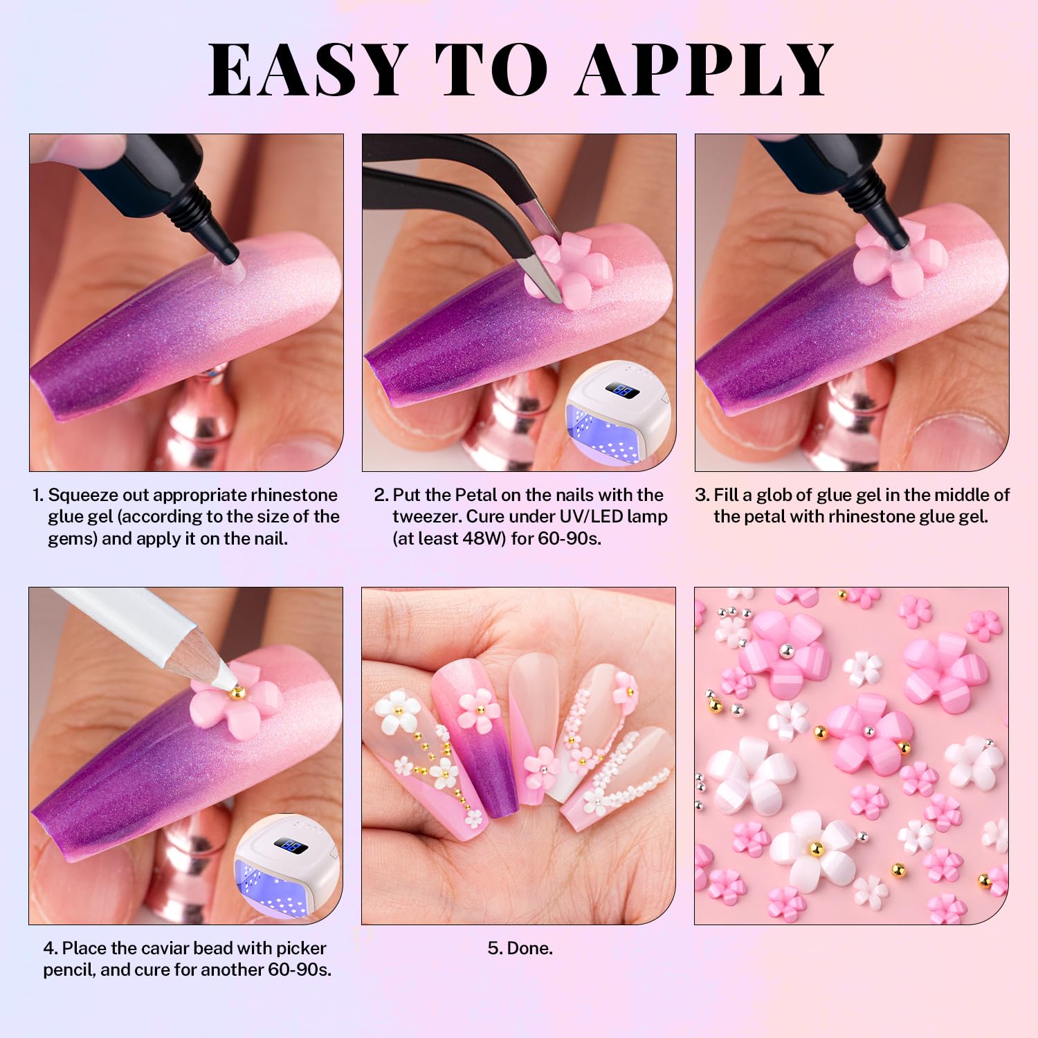 BELLEBOOST tweezers and pickup pen for accurate placement and speed