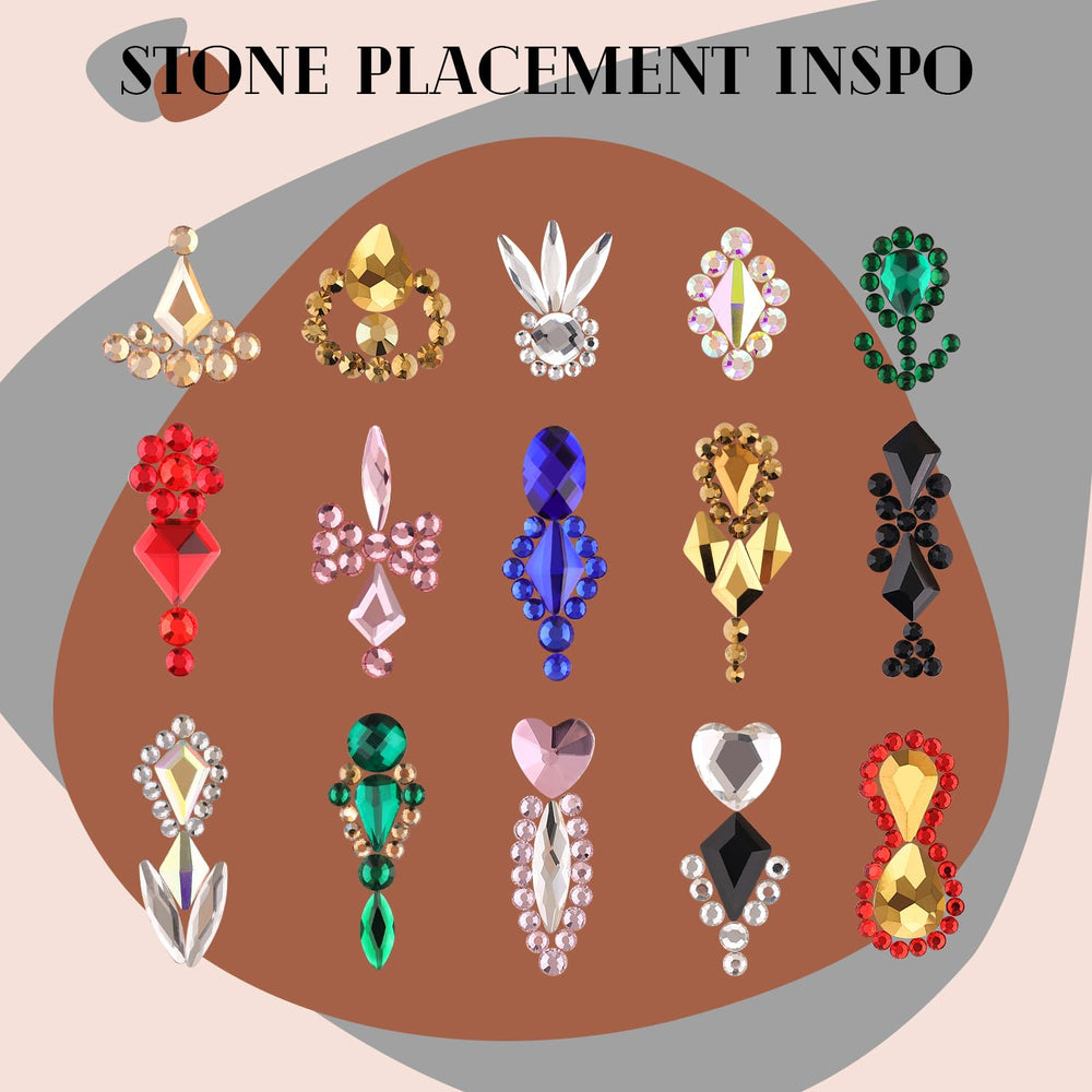 BELLEBOOST placement tools with gems for easier precise application