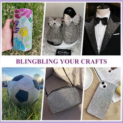 BELLEBOOST gems decorating a tumbler showcasing durable decorative shine