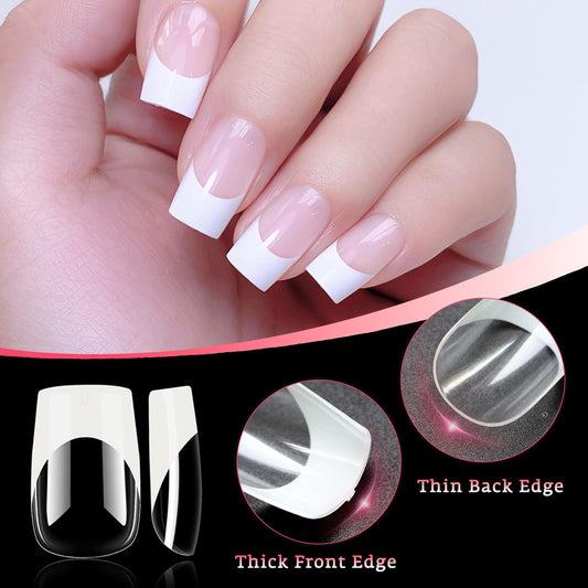 Bellelfin close-up curvature of nail showing natural fit and comfortable wear