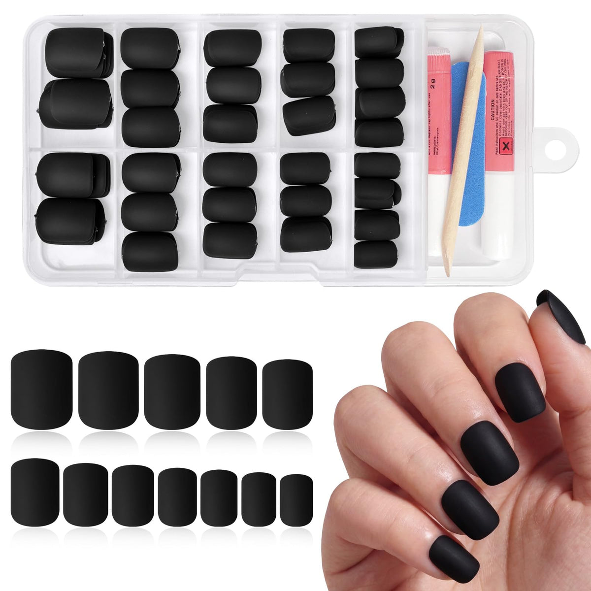 Bellelfin matte black front packaging showing full kit and benefits