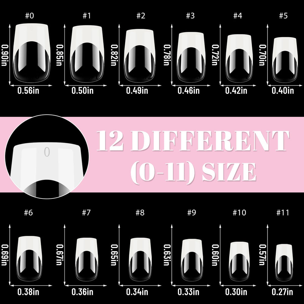 Bellelfin short square nails applied on hand demonstrating comfortable, polished everyday wear